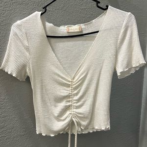 Altar’d State white crop shirt size XS